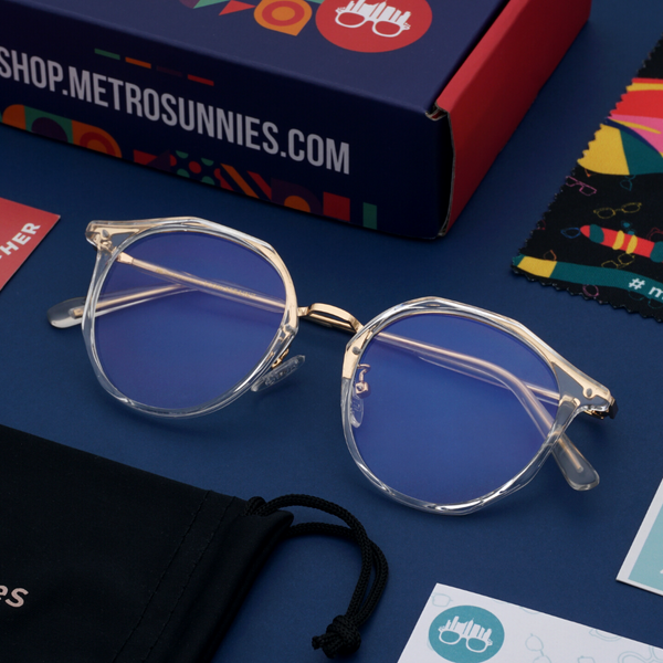 MetroSunnies Isla Specs (Clear) / Con-Strain Blue Light / Versairy / Anti-Radiation Eyeglasses