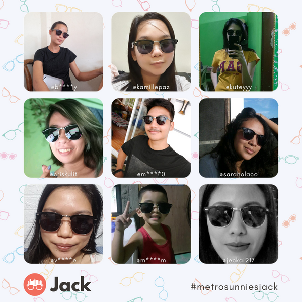 MetroSunnies Jack Sunnies (Black) / Sunglasses with UV400 Protection / Fashion Eyewear Unisex