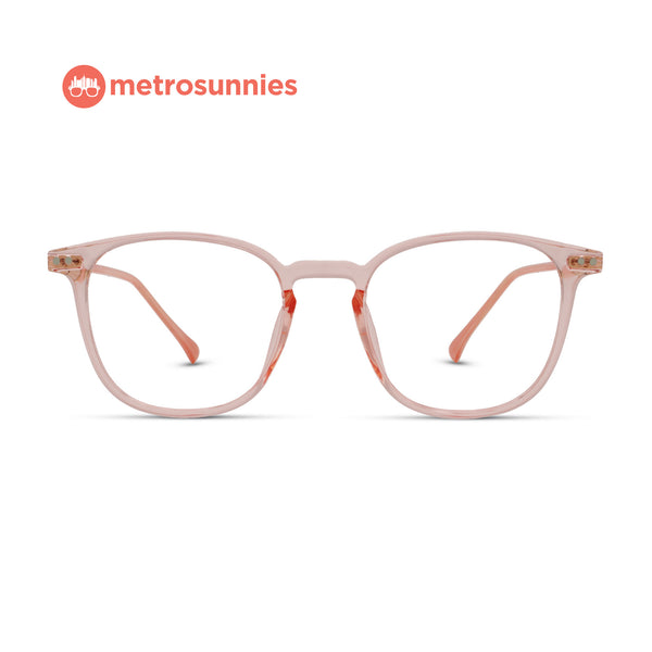 MetroSunnies Jane Specs (Pink) / Replaceable Lens / Versairy Ultralight Weight / Eyeglasses