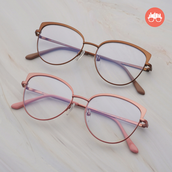 MetroSunnies Jennie Specs (Pink) / Con-Strain Blue Light / Anti-Radiation Computer Eyeglasses