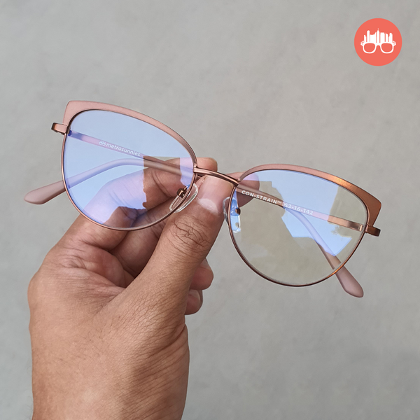 MetroSunnies Jennie Specs (Nude) / Con-Strain Blue Light / Anti-Radiation Computer Eyeglasses