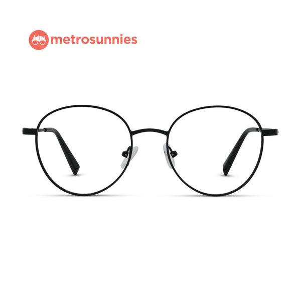 MetroSunnies Jensen Specs (Black) / Replaceable Lens / Eyeglasses for Men and Women