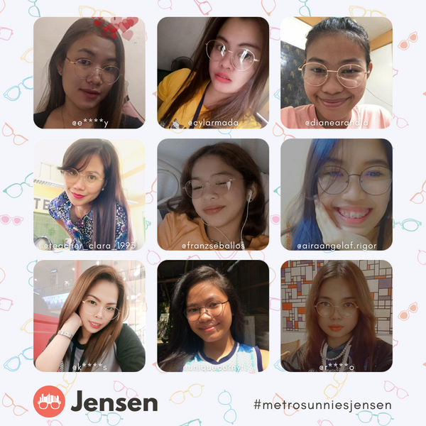 MetroSunnies Jensen Specs (Rose Gold) / Replaceable Lens / Eyeglasses for Men and Women