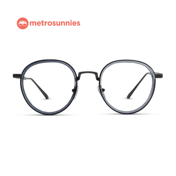 MetroSunnies Jessie Specs (Gray) / Replaceable Lens / Eyeglasses for Men and Women