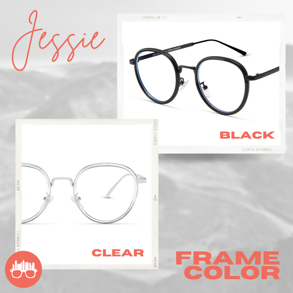 MetroSunnies Jessie Specs (Clear) / Replaceable Lens / Eyeglasses for Men and Women