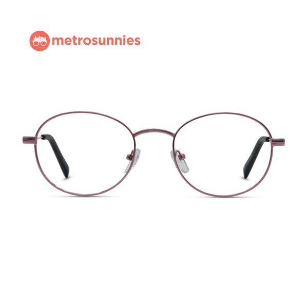 MetroSunnies Jet Specs (Plum) / Replaceable Lens / Eyeglasses for Men and Women
