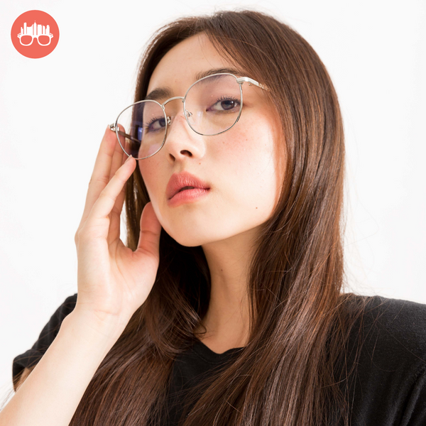 MetroSunnies Jonah Specs (Silver) / Replaceable Lens / Eyeglasses for Men and Women