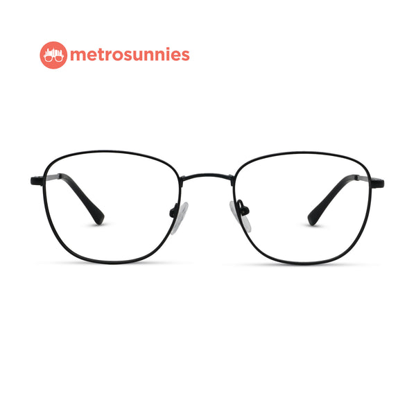 MetroSunnies Kaden Specs (Black) / Replaceable Lens / Eyeglasses for Men and Women