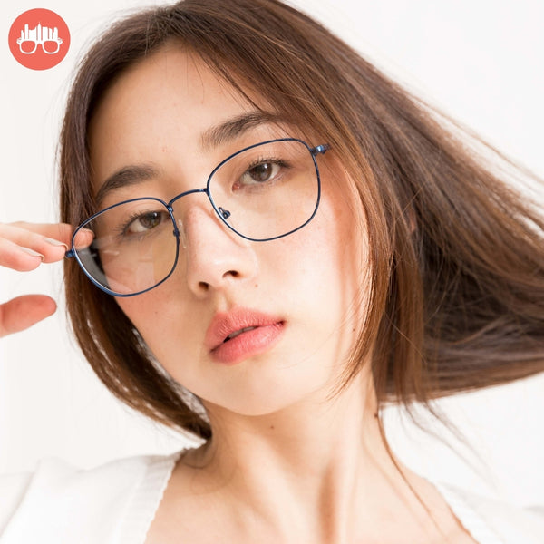 MetroSunnies Kaden Specs (Blue) / Replaceable Lens / Eyeglasses for Men and Women