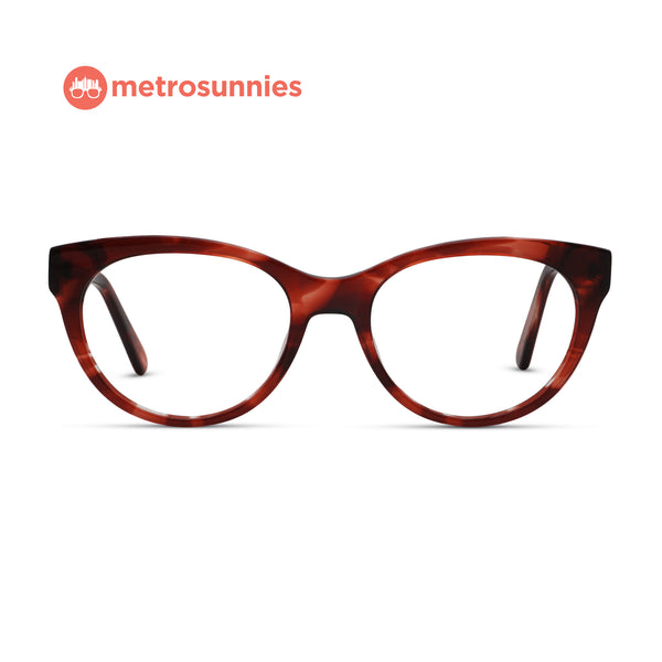 MetroSunnies Karla Specs (Wine) / Handmade Acetate / Replaceable Lens / Eyeglasses