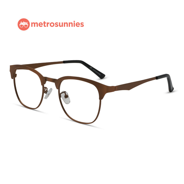 MetroSunnies King Specs (Bronze) / Con-Strain Blue Light / Anti-Radiation Computer Eyeglasses