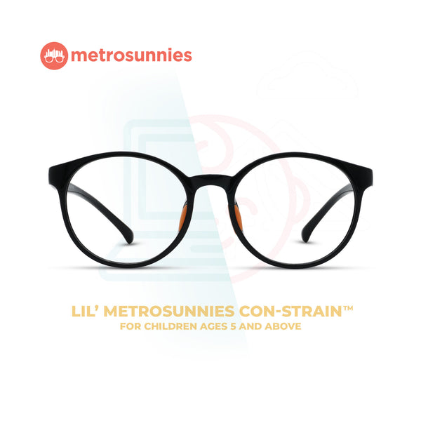Lil' MetroSunnies Kyle Kid's Eyeglasses (Black) / Con-Strain Blue Light / Anti-Radiation