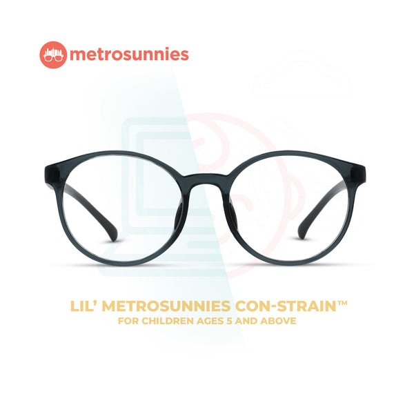 Lil' MetroSunnies Kyle Kid's Eyeglasses (Gray) / Con-Strain Blue Light / Anti-Radiation