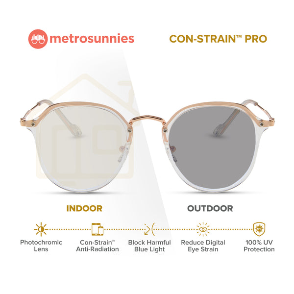 MetroSunnies Layla Specs (Clear) / Con-Strain Blue Light / Versairy / Anti-Radiation Eyeglasses