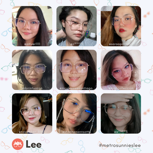 MetroSunnies Lee Specs (Gray) / Replaceable Lens / Eyeglasses for Men and Women