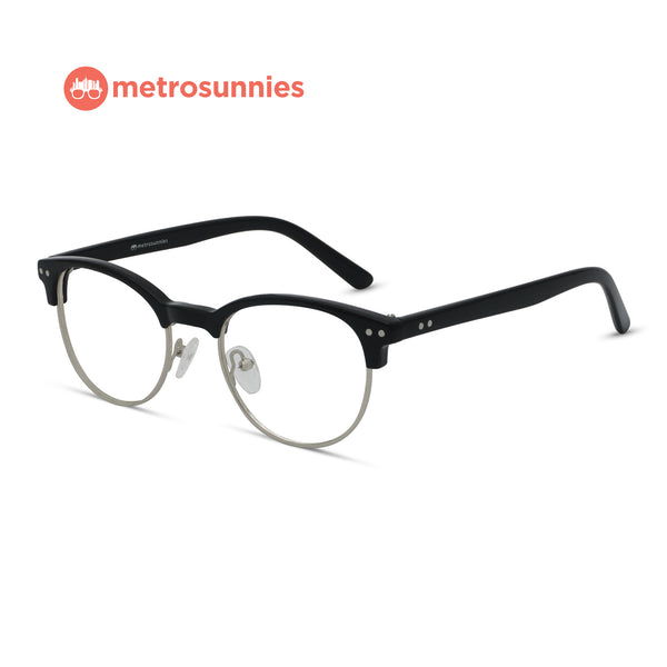 MetroSunnies Leigh Specs (Black) / Replaceable Lens / Eyeglasses for Men and Women
