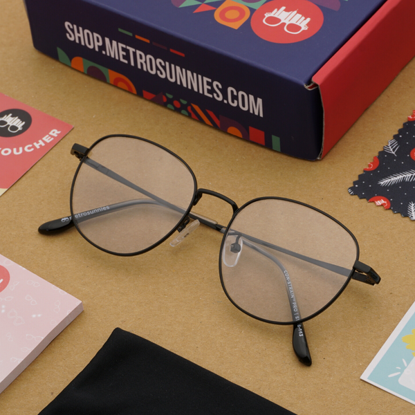 MetroSunnies Leone (Black) / Con-Strain PRO Photochromic Blue Light / UV400 / Anti-Radiation
