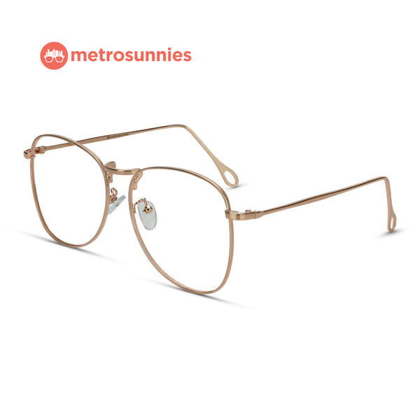 MetroSunnies Liege Specs (Rose Gold) / Con-Strain Blue Light / Anti-Radiation Computer Eyeglasses