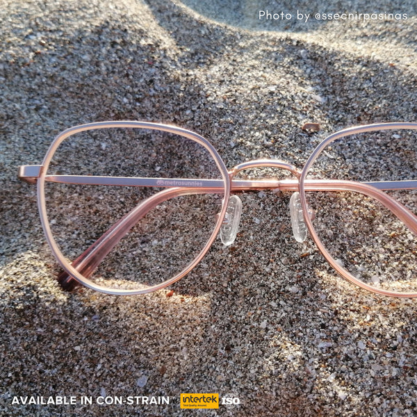 MetroSunnies Lily Specs (Rose Gold) / Replaceable Lens / Eyeglasses for Men and Women