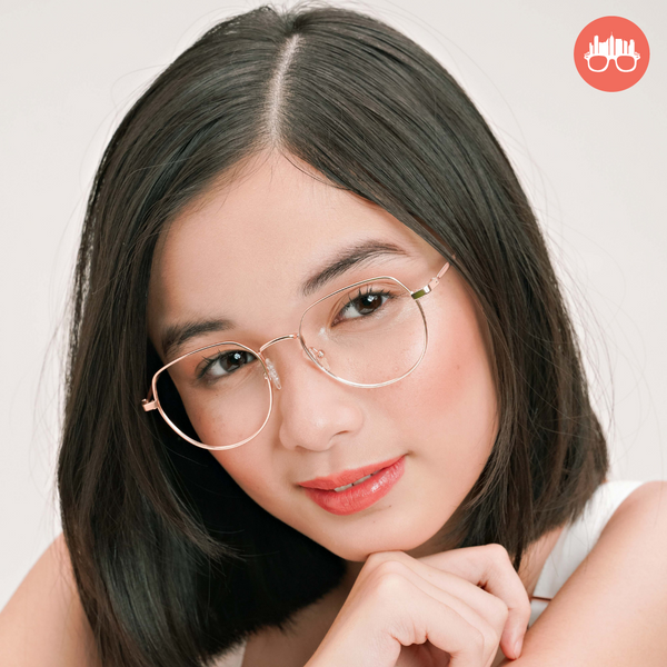 MetroSunnies Lily Specs (Rose Gold) / Con-Strain Blue Light / Anti-Radiation Computer Eyeglasses