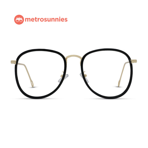 MetroSunnies Linda Specs (Black) / Replaceable Lens / Eyeglasses for Men and Women