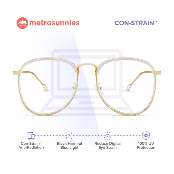 MetroSunnies Linda Specs (Clear) / Replaceable Lens / Eyeglasses for Men and Women