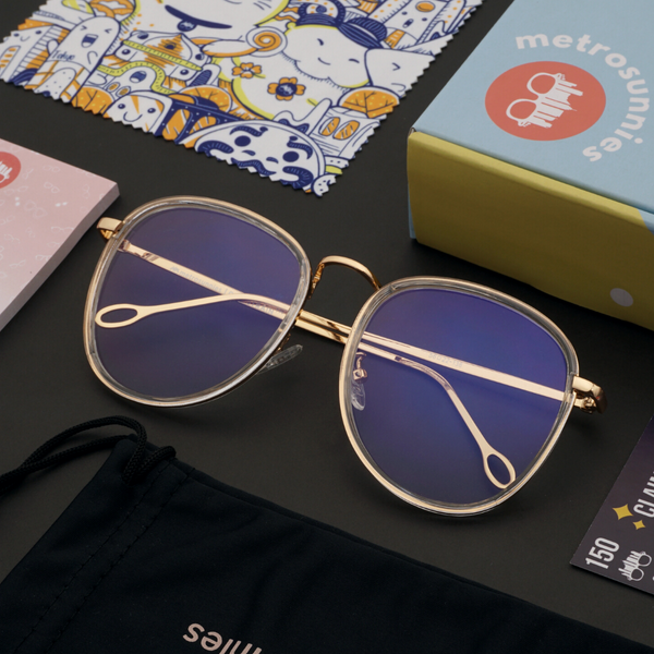 MetroSunnies Linda Specs (Clear) / Replaceable Lens / Eyeglasses for Men and Women
