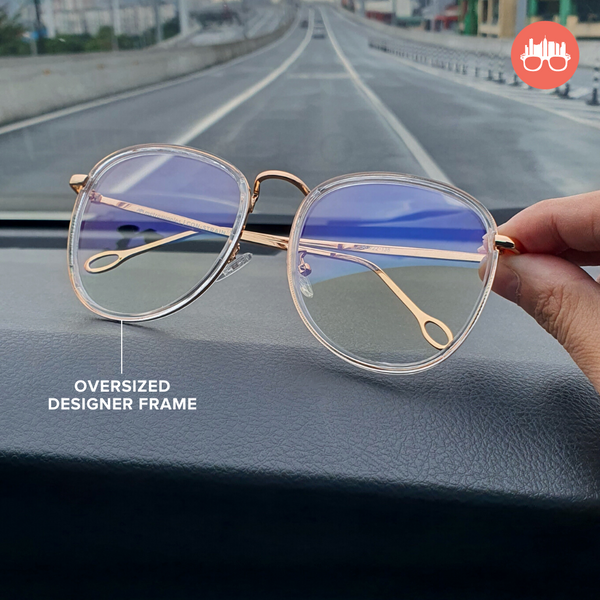 MetroSunnies Linda Specs (Clear) / Replaceable Lens / Eyeglasses for Men and Women