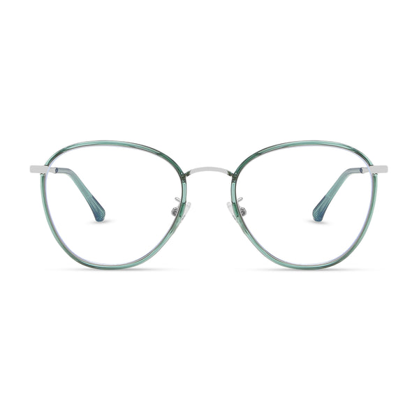 MetroSunnies Lisa Specs (Green) / Con-Strain Blue Light / Anti-Radiation Computer Eyeglasses