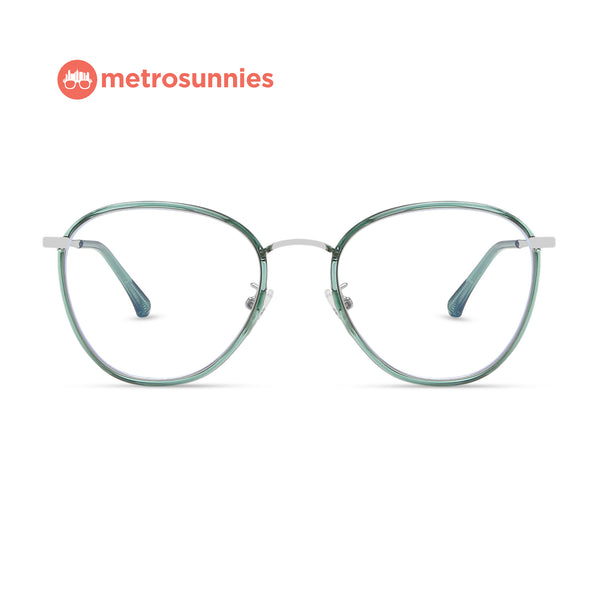 MetroSunnies Lisa Specs (Green) / Con-Strain Blue Light / Anti-Radiation Computer Eyeglasses