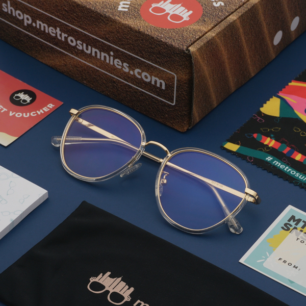 MetroSunnies Lisa Specs (Pink) / Con-Strain Blue Light / Anti-Radiation Computer Eyeglasses