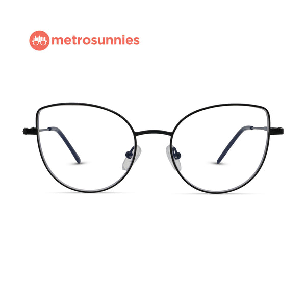 MetroSunnies Liv Specs (Black) / Replaceable Lens / Eyeglasses for Men and Women