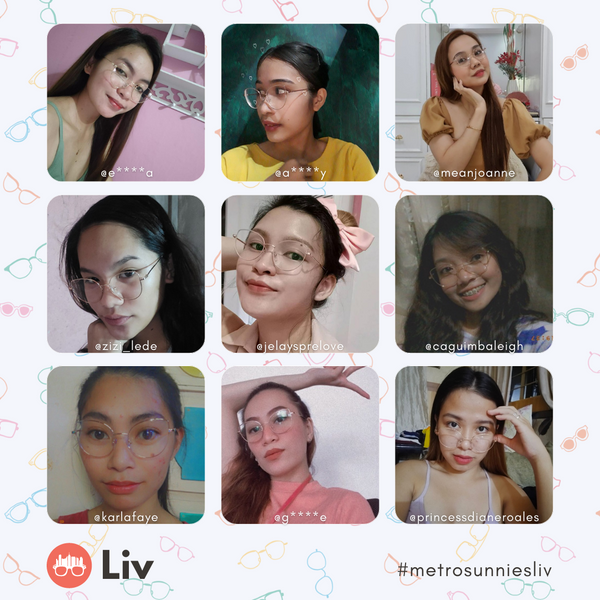 MetroSunnies Liv Specs (Rose Gold) / Replaceable Lens / Eyeglasses for Men and Women