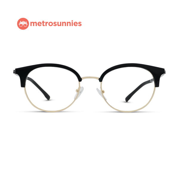 MetroSunnies Logan Specs (Black) / Replaceable Lens / Versairy Ultralight Weight / Eyeglasses