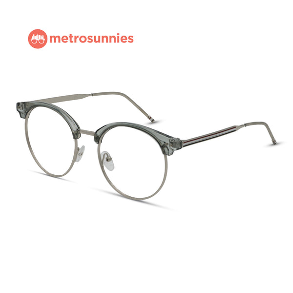 MetroSunnies Luna Specs (Gray) / Replaceable Lens / Eyeglasses for Men and Women
