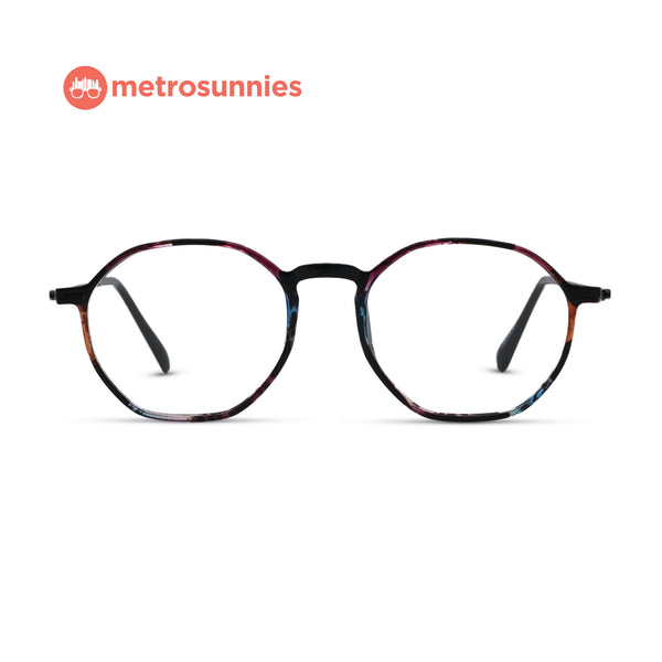 MetroSunnies Maddox Specs (Flora) / Replaceable Lens / Versairy Ultralight Weight / Eyeglasses