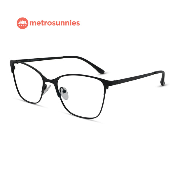 MetroSunnies Madison Specs (Black) / Replaceable Lens / Eyeglasses for Men and Women
