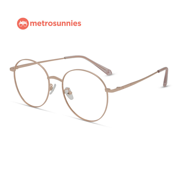 MetroSunnies Mason Specs (Rose Gold) / Con-Strain Blue Light / Anti-Radiation Computer Eyeglasses
