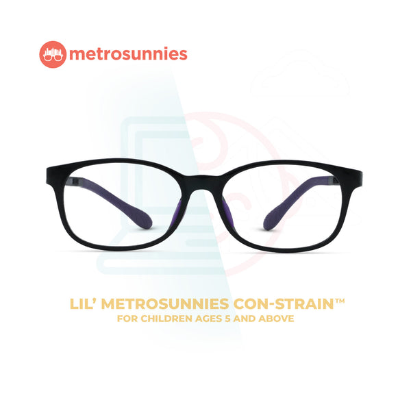 Lil' MetroSunnies Maurice Kid's Eyeglasses (Black) / Con-Strain Blue Light / Anti-Radiation