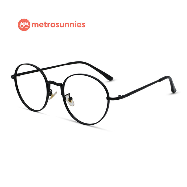 MetroSunnies Mavi Specs (Black) / Replaceable Lens / Eyeglasses for Men and Women