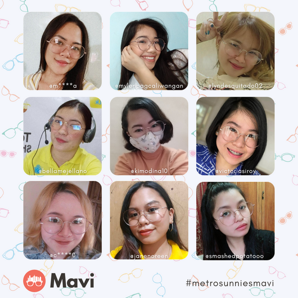 MetroSunnies Mavi Specs (Pink) / Replaceable Lens / Eyeglasses for Men and Women