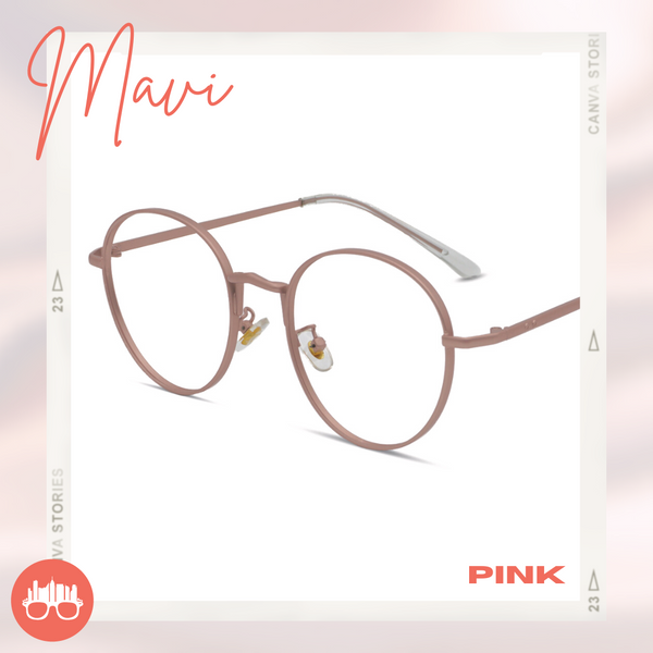 MetroSunnies Mavi Specs (Pink) / Con-Strain Blue Light / Anti-Radiation Computer Eyeglasses