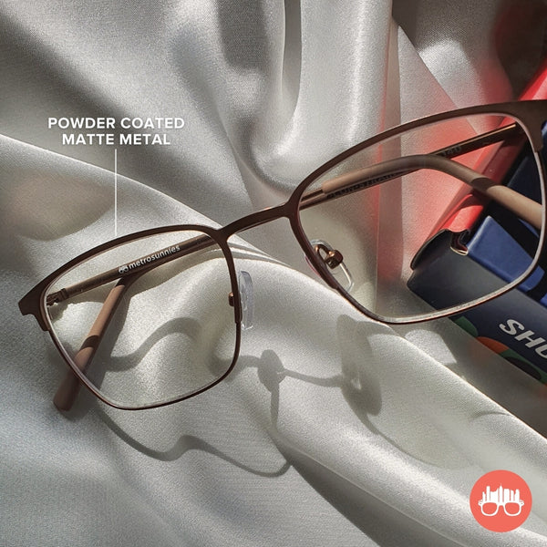 MetroSunnies Max Specs (Nude) / Con-Strain Blue Light / Anti-Radiation Computer Eyeglasses