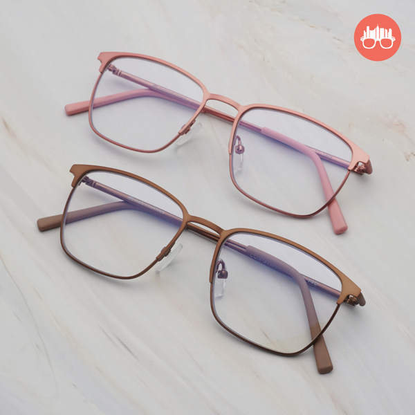 MetroSunnies Max Specs (Pink) / Con-Strain Blue Light / Anti-Radiation Computer Eyeglasses