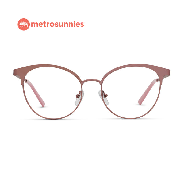 MetroSunnies Maya Specs (Pink) / Replaceable Lens / Eyeglasses for Men and Women