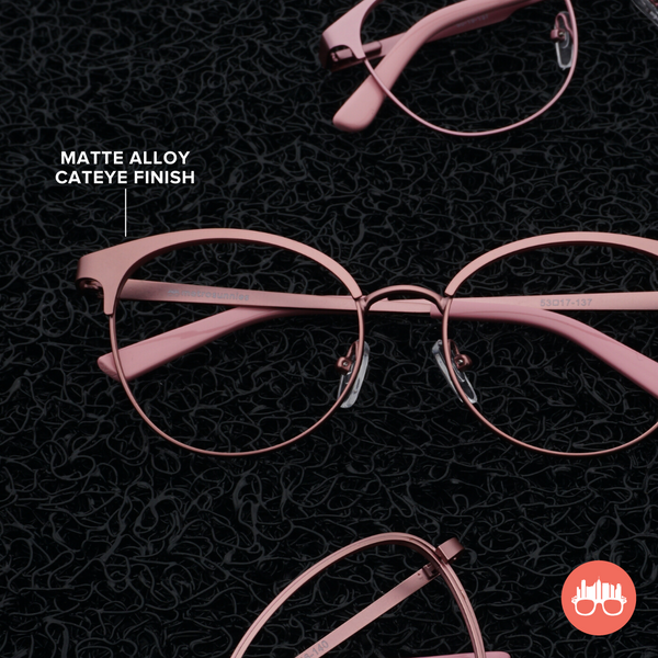 MetroSunnies Maya Specs (Pink) / Replaceable Lens / Eyeglasses for Men and Women
