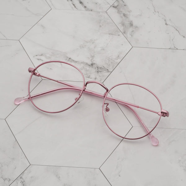 MetroSunnies Merrit Specs (Pink) / Replaceable Lens / Eyeglasses for Men and Women