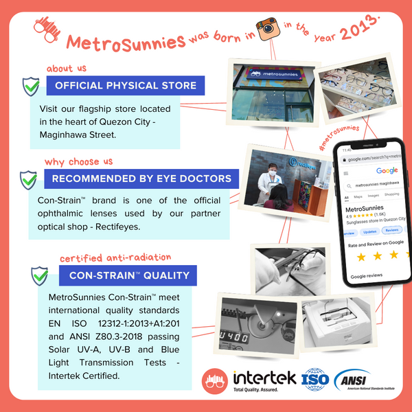 MetroSunnies Vina Specs (Blossom) / Replaceable Lens / Versairy Ultralight Weight / Eyeglasses