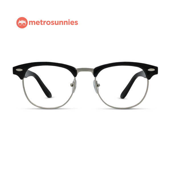 MetroSunnies Midas Specs (Black) / Replaceable Lens / Eyeglasses for Men and Women