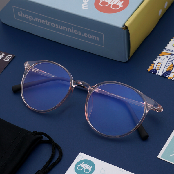 MetroSunnies Monarch Specs (Black) / Con-Strain Blue Light / Versairy / Anti-Radiation Eyeglasses